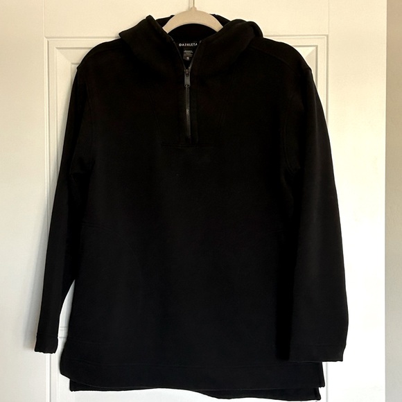 Athleta Black Retroplush Tunic Hoodie - Picture 8 of 8